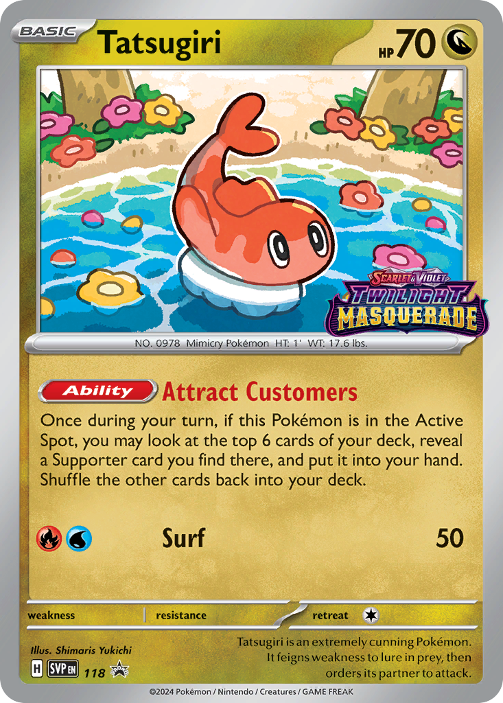 Tatsugiri – Scarlet & Violet Black Star Promos 118 Pokémon card