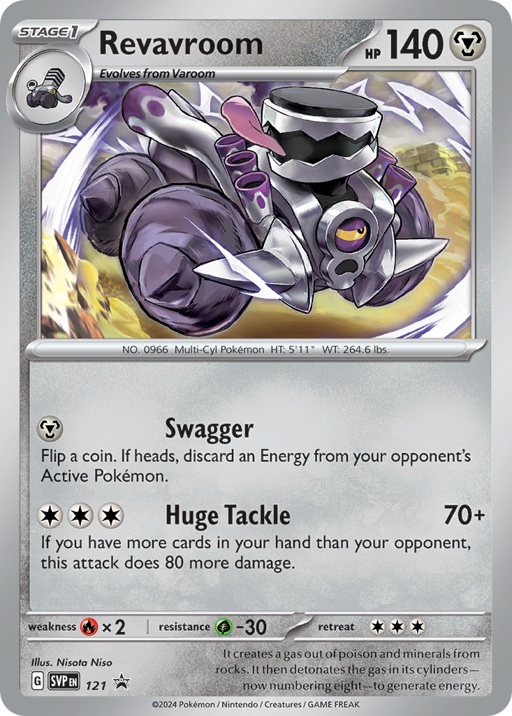 Revavroom – Scarlet & Violet Black Star Promos 121 Pokémon card