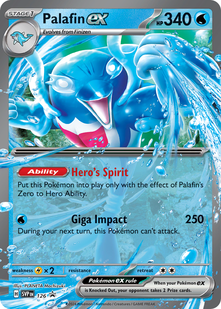 Palafin ex – Scarlet & Violet Black Star Promos 126 Pokémon card