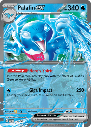 Palafin ex - Scarlet & Violet Black Star Promos 126