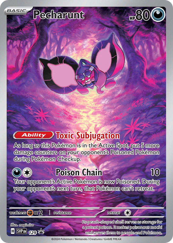 Pecharunt – Scarlet & Violet Black Star Promos 129 Pokémon card