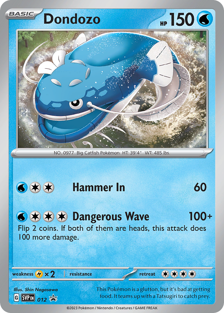 Dondozo – Scarlet & Violet Black Star Promos 012 Pokémon card