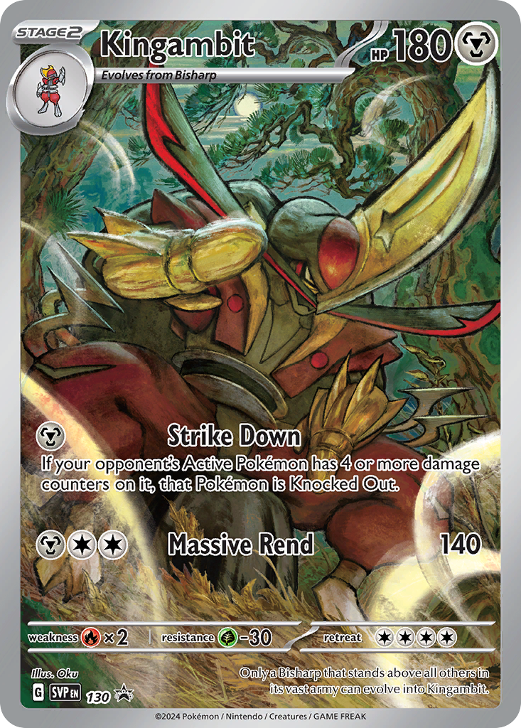 Kingambit – Scarlet & Violet Black Star Promos 130 Pokémon card