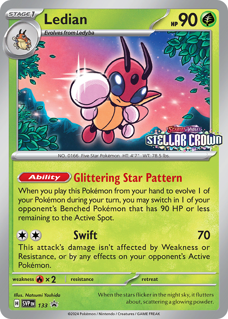 Ledian – Scarlet & Violet Black Star Promos 133 Pokémon card