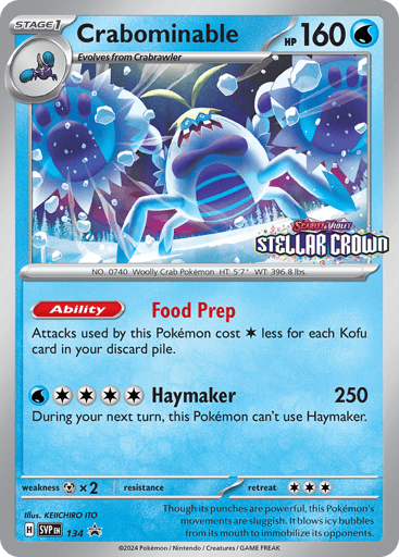 Crabominable - Scarlet & Violet Black Star Promos 134