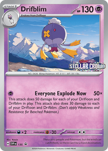 Drifblim - Scarlet & Violet Black Star Promos 135