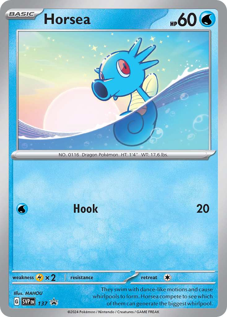Horsea – Scarlet & Violet Black Star Promos 137 Pokémon card