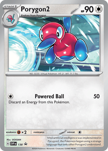 Porygon2 - Scarlet & Violet Black Star Promos 138