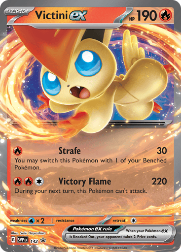 Victini ex - Scarlet & Violet Black Star Promos 142