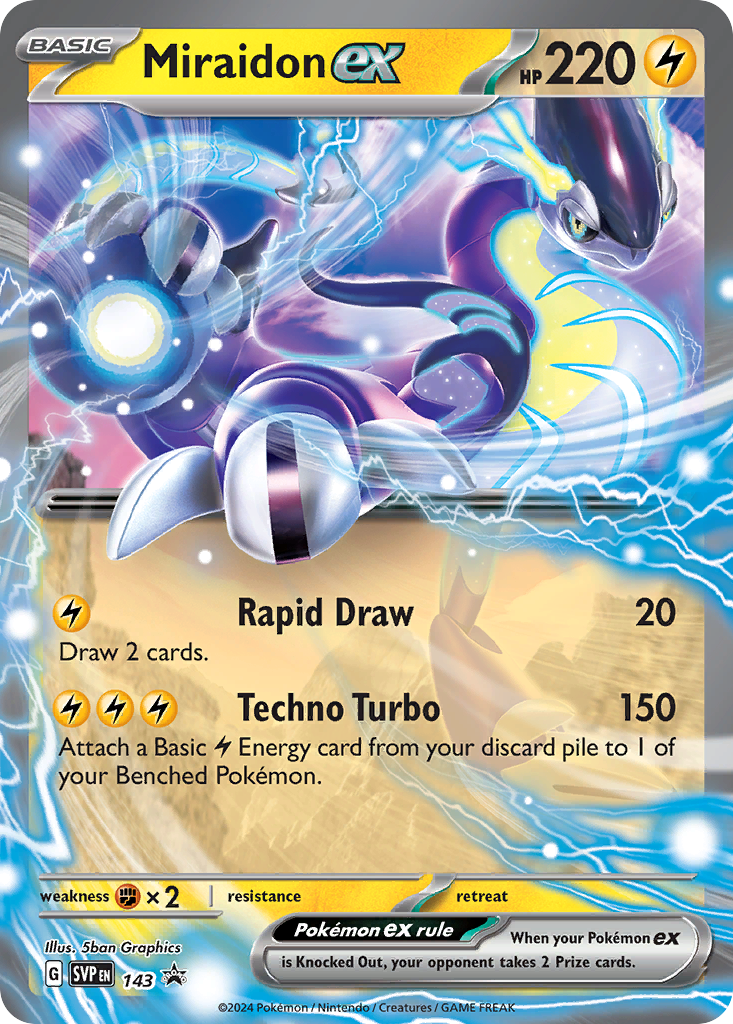 Miraidon ex – Scarlet & Violet Black Star Promos 143 Pokémon card