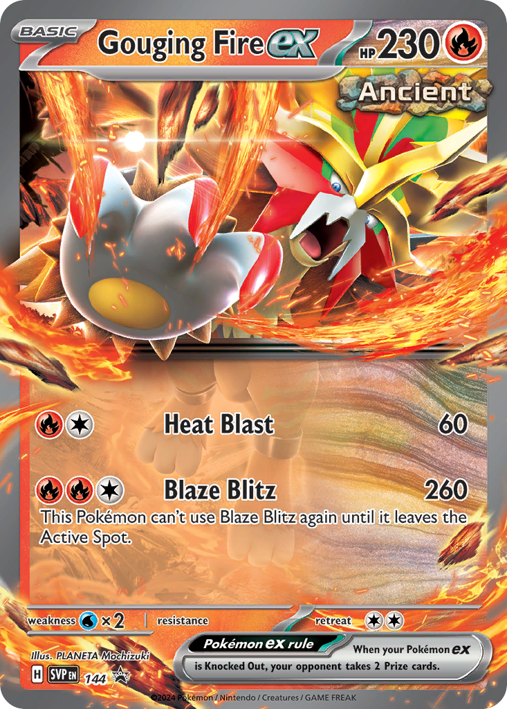 Gouging Fire ex – Scarlet & Violet Black Star Promos 144 Pokémon card