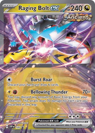 Raging Bolt ex - Scarlet & Violet Black Star Promos 145