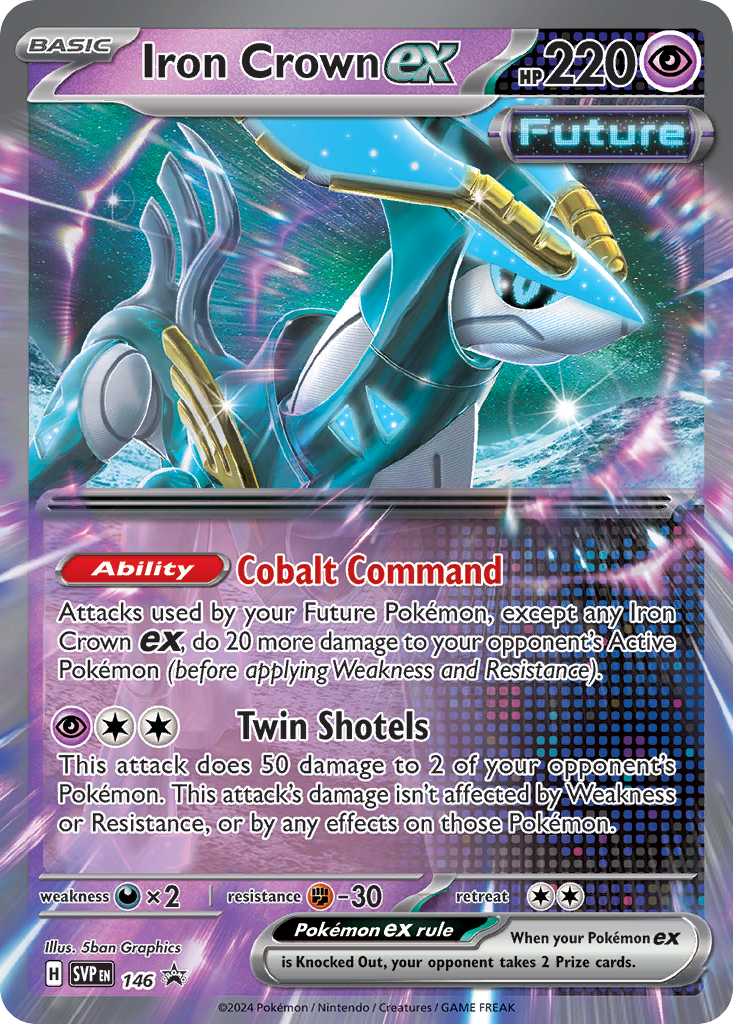 Iron Crown ex – Scarlet & Violet Black Star Promos 146 Pokémon card
