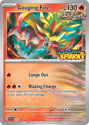 Gouging Fire - Scarlet & Violet Black Star Promos 151