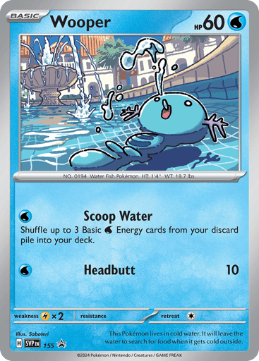 Wooper - Scarlet & Violet Black Star Promos 155