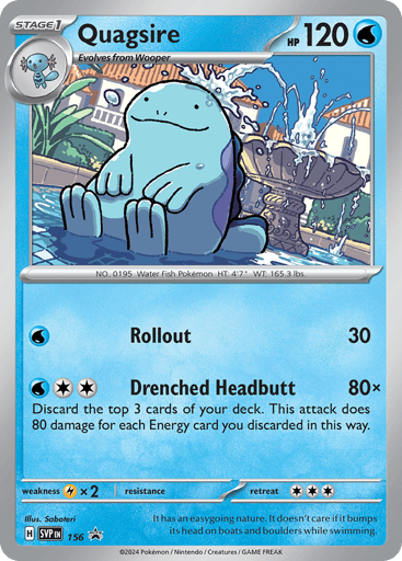 Quagsire - Scarlet & Violet Black Star Promos 156