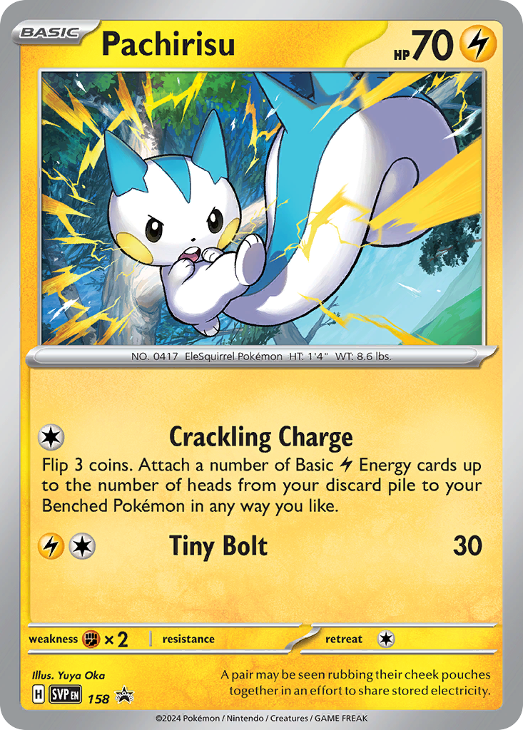Pachirisu – Scarlet & Violet Black Star Promos 158 Pokémon card