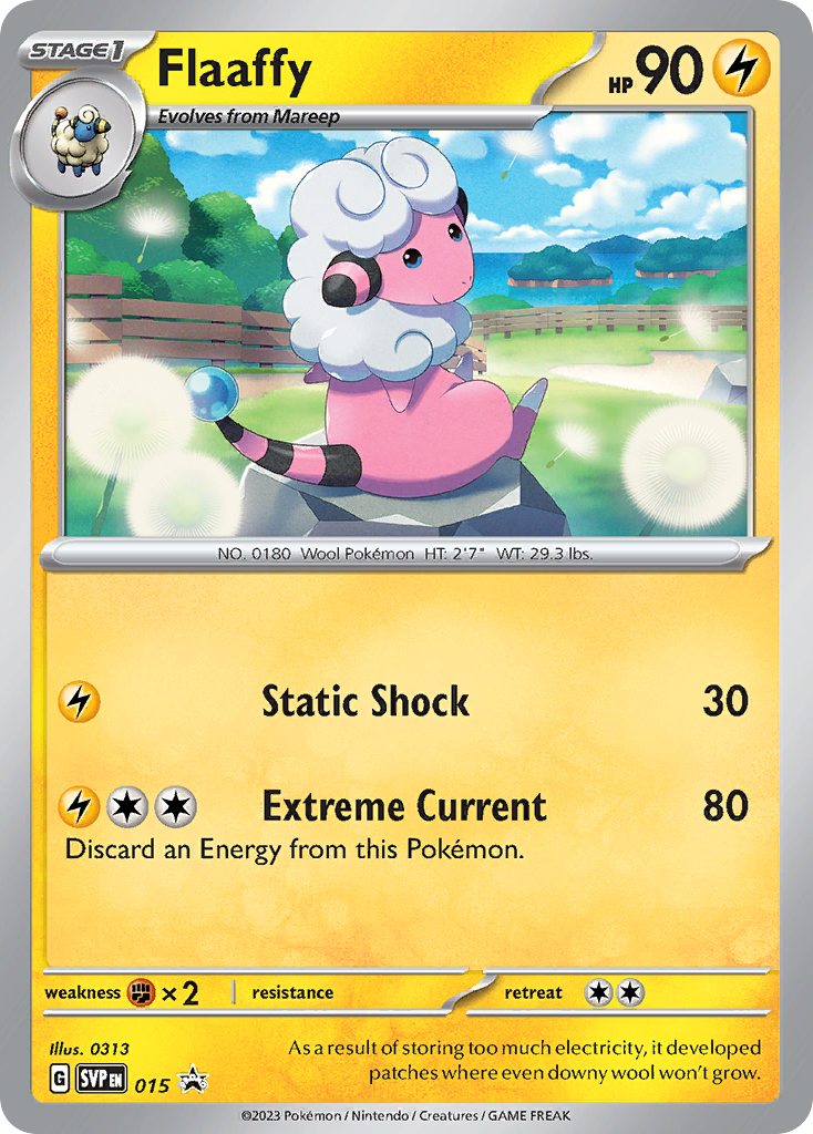 Flaaffy – Scarlet & Violet Black Star Promos 015 Pokémon card