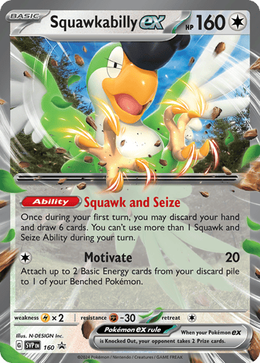Squawkabilly ex - Scarlet & Violet Black Star Promos 160