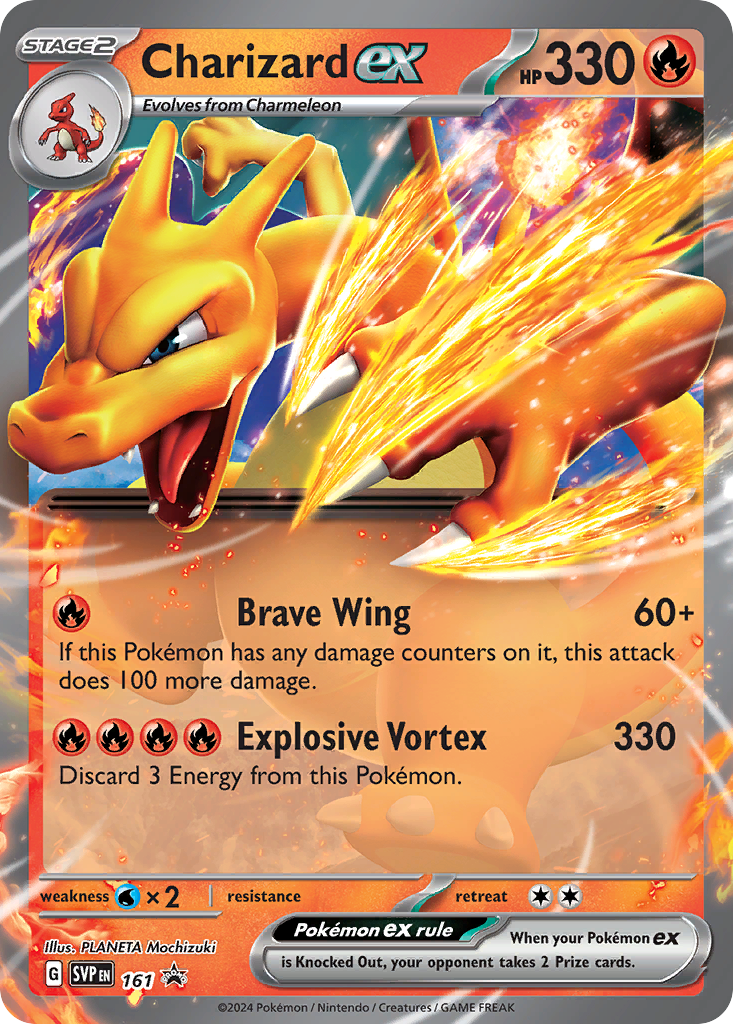 Charizard ex – Scarlet & Violet Black Star Promos 161 Pokémon card
