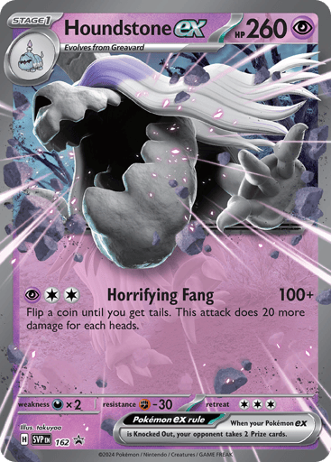 Houndstone ex - Scarlet & Violet Black Star Promos 162