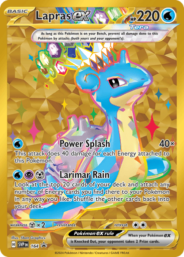 Lapras ex - Scarlet & Violet Black Star Promos 164