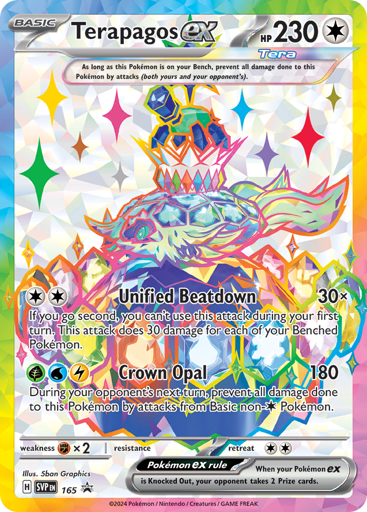Terapagos ex – Scarlet & Violet Black Star Promos 165 Pokémon card