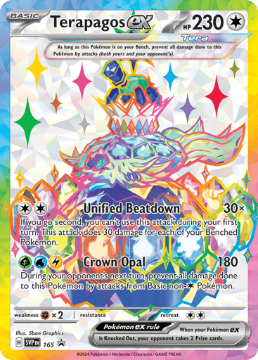 Terapagos ex - Scarlet & Violet Black Star Promos 165