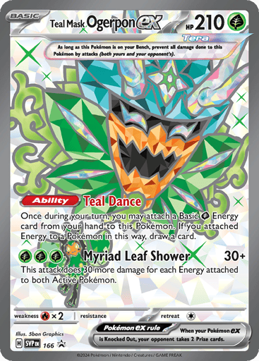 Teal Mask Ogerpon ex - Scarlet & Violet Black Star Promos 166