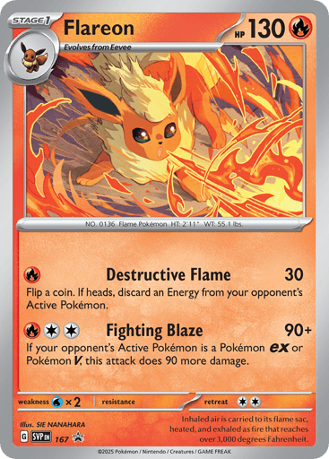 Flareon - Scarlet & Violet Black Star Promos 167
