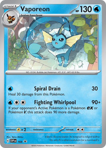 Vaporeon - Scarlet & Violet Black Star Promos 168