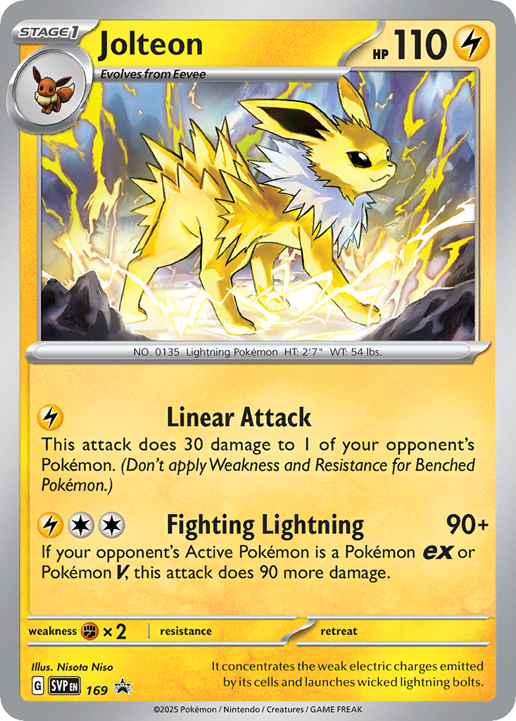 Jolteon – Scarlet & Violet Black Star Promos 169 Pokémon card