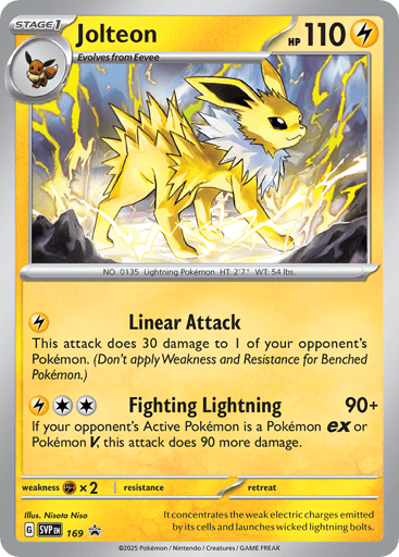 Jolteon - Scarlet & Violet Black Star Promos 169