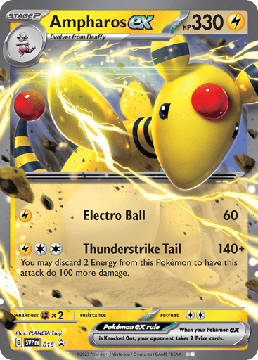 Ampharos ex - Scarlet & Violet Black Star Promos 16