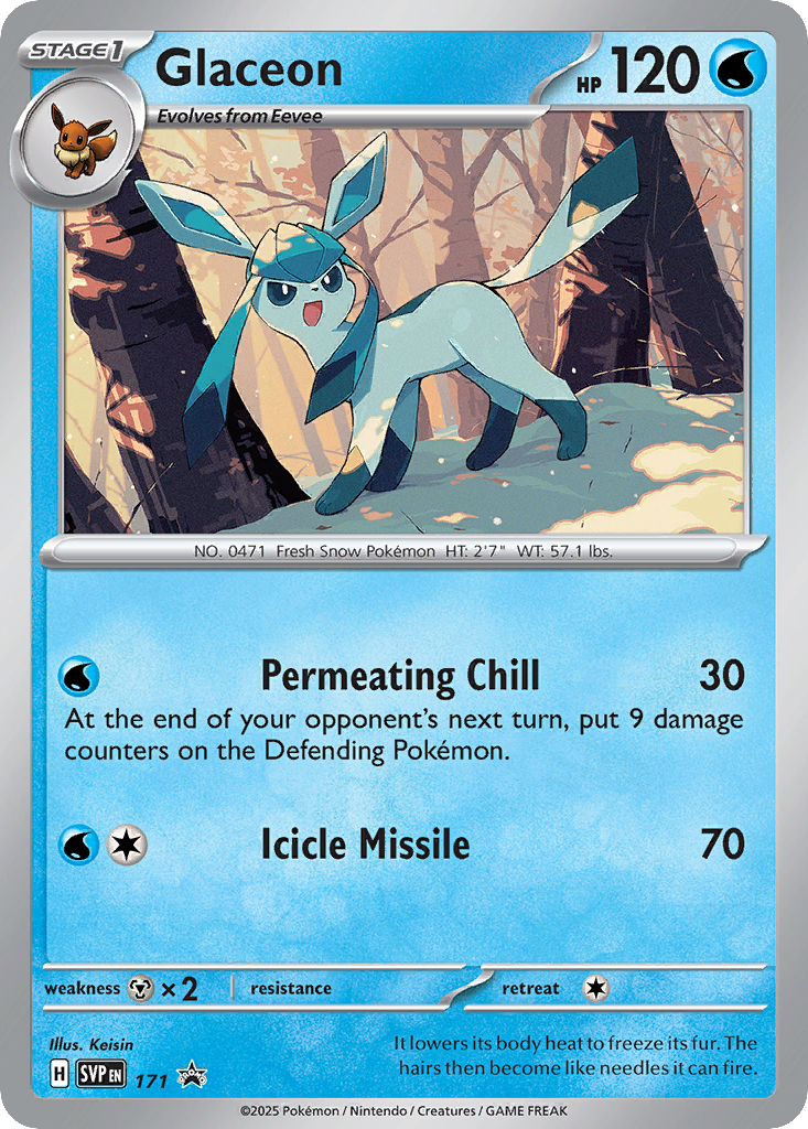 Glaceon – Scarlet & Violet Black Star Promos 171 Pokémon card