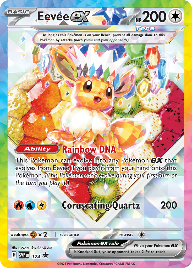 Eevee ex – Scarlet & Violet Black Star Promos 174 Pokémon card