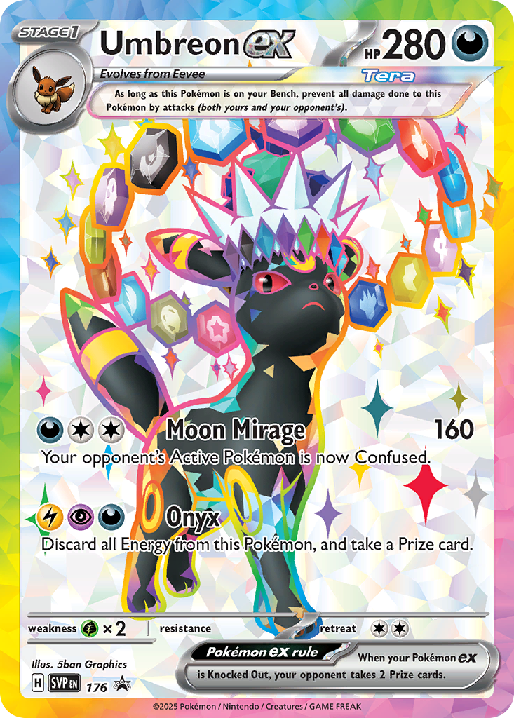 Umbreon ex – Scarlet & Violet Black Star Promos 176 Pokémon card