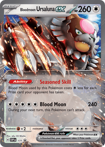 Bloodmoon Ursaluna ex - Scarlet & Violet Black Star Promos 177