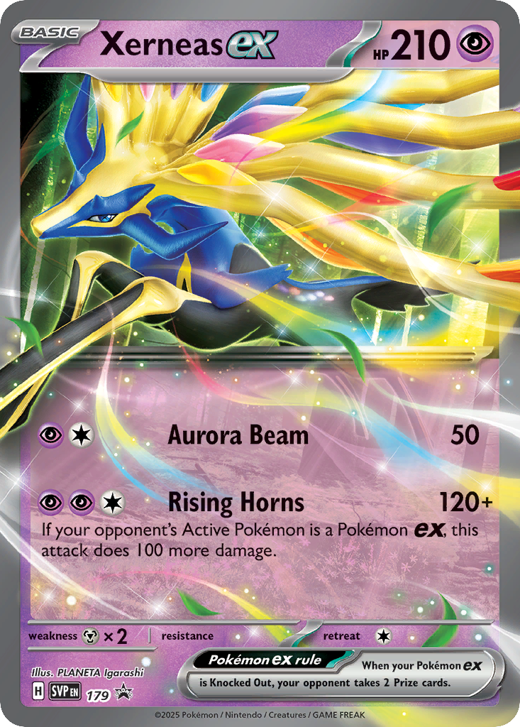 Xerneas ex – Scarlet & Violet Black Star Promos 179 Pokémon card