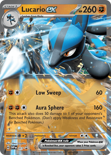 Lucario ex - Scarlet & Violet Black Star Promos 17