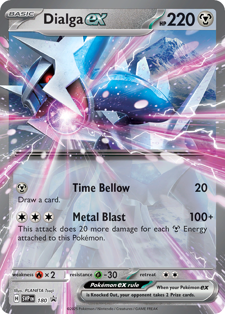 Dialga ex – Scarlet & Violet Black Star Promos 180 Pokémon card