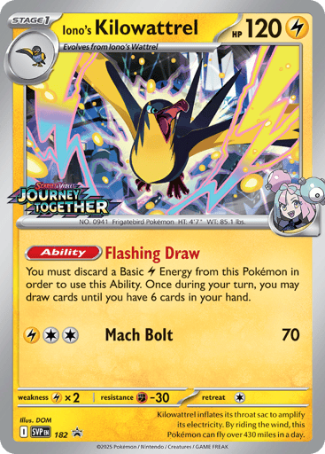Iono's Kilowattrel - Scarlet & Violet Black Star Promos 182