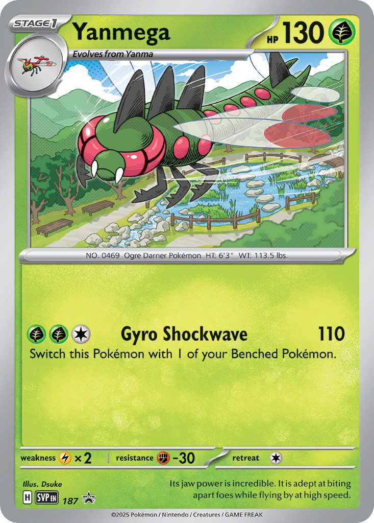 Yanmega – Scarlet & Violet Black Star Promos 187 Pokémon card