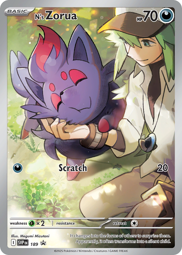 N's Zorua – Scarlet & Violet Black Star Promos 189 Pokémon card