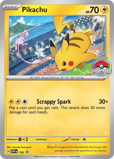 Pikachu - Scarlet & Violet Black Star Promos 190