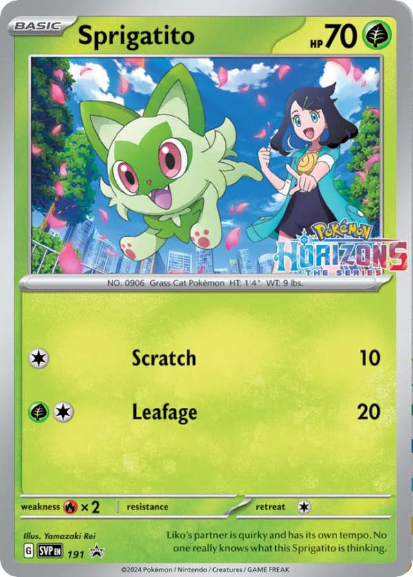 Sprigatito – Scarlet & Violet Black Star Promos 191 Pokémon card