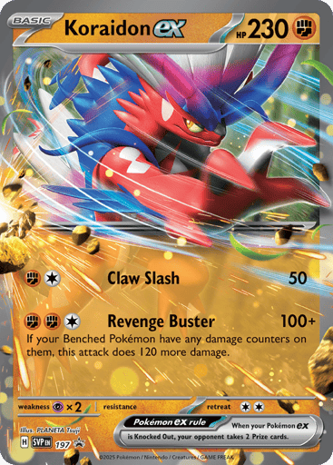 Koraidon ex - Scarlet & Violet Black Star Promos 197