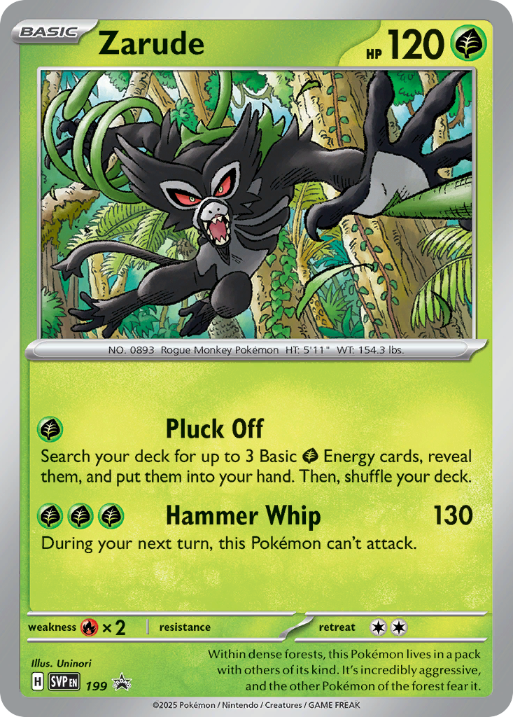 Zarude – Scarlet & Violet Black Star Promos 199 Pokémon card