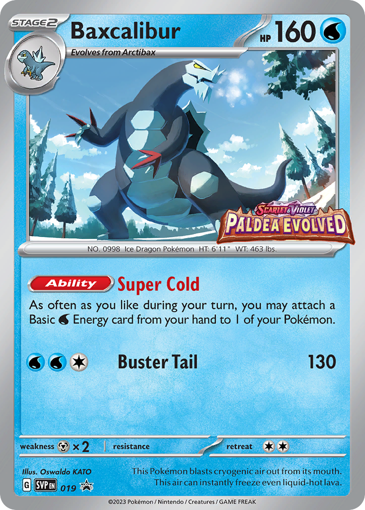 Baxcalibur – Scarlet & Violet Black Star Promos 019 Pokémon card