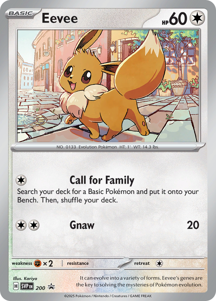 Eevee – Scarlet & Violet Black Star Promos 200 Pokémon card